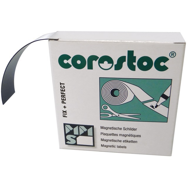 Etiquette Magnetique Souple Blanche en Rouleau de 5 M Hauteur 30 MM référence fournisseur 9030133
